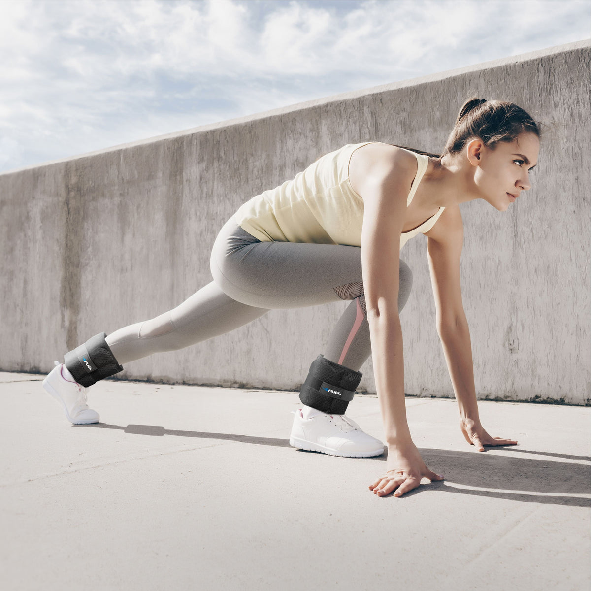 Fuel Pureformance Adjustable Wrist/Ankle Weights, 2.5-Pound Pair (5Lb Total - 6 Removable Weight Packs)